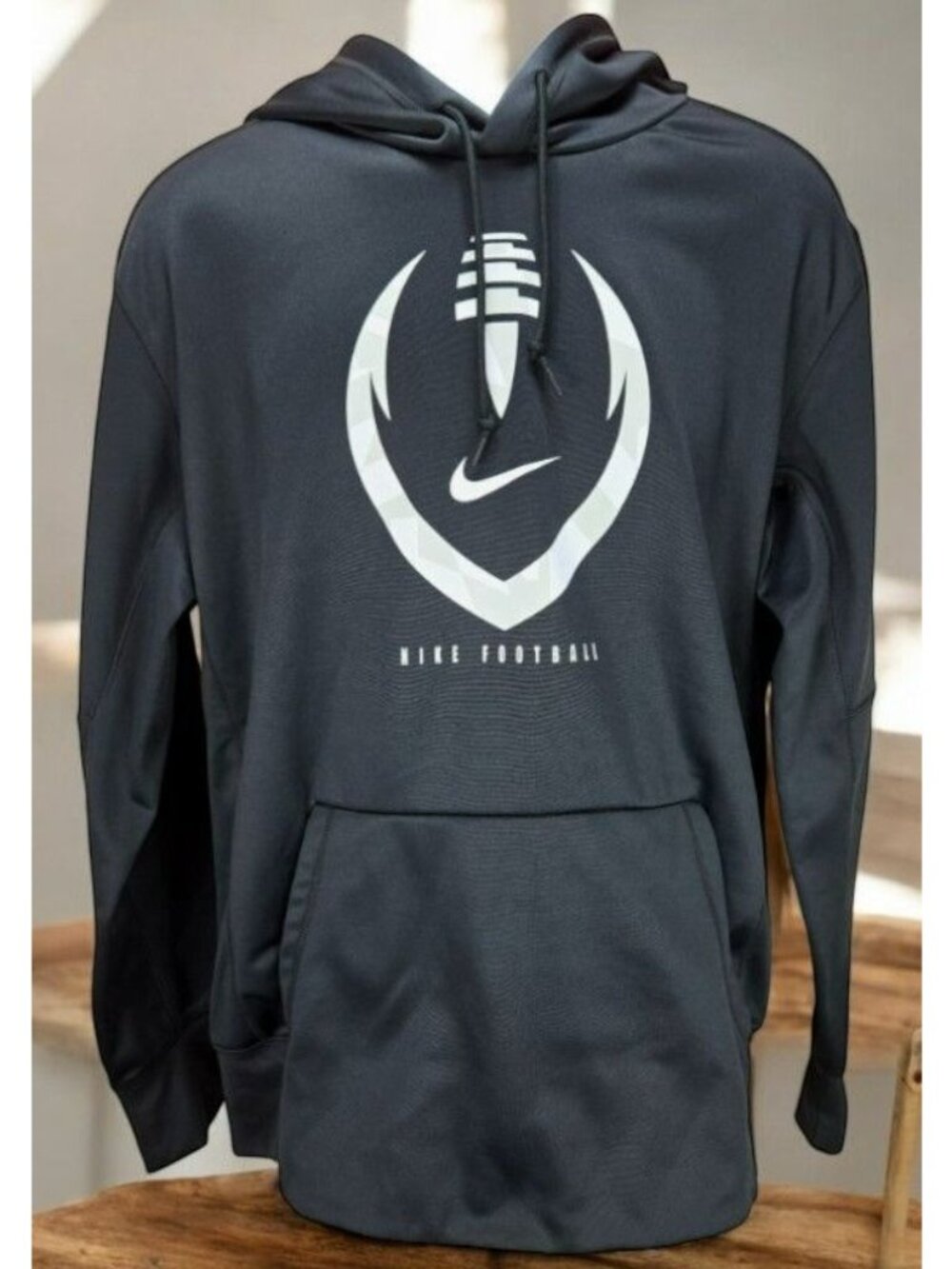 Nike Football Dri-Fit Black Hoodie Large New NWOT